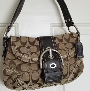 Authentic Coach Flap Mini Hobo